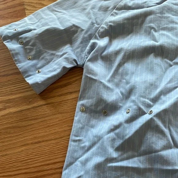 Striped Snap button mini dress - Picture 5 of 8